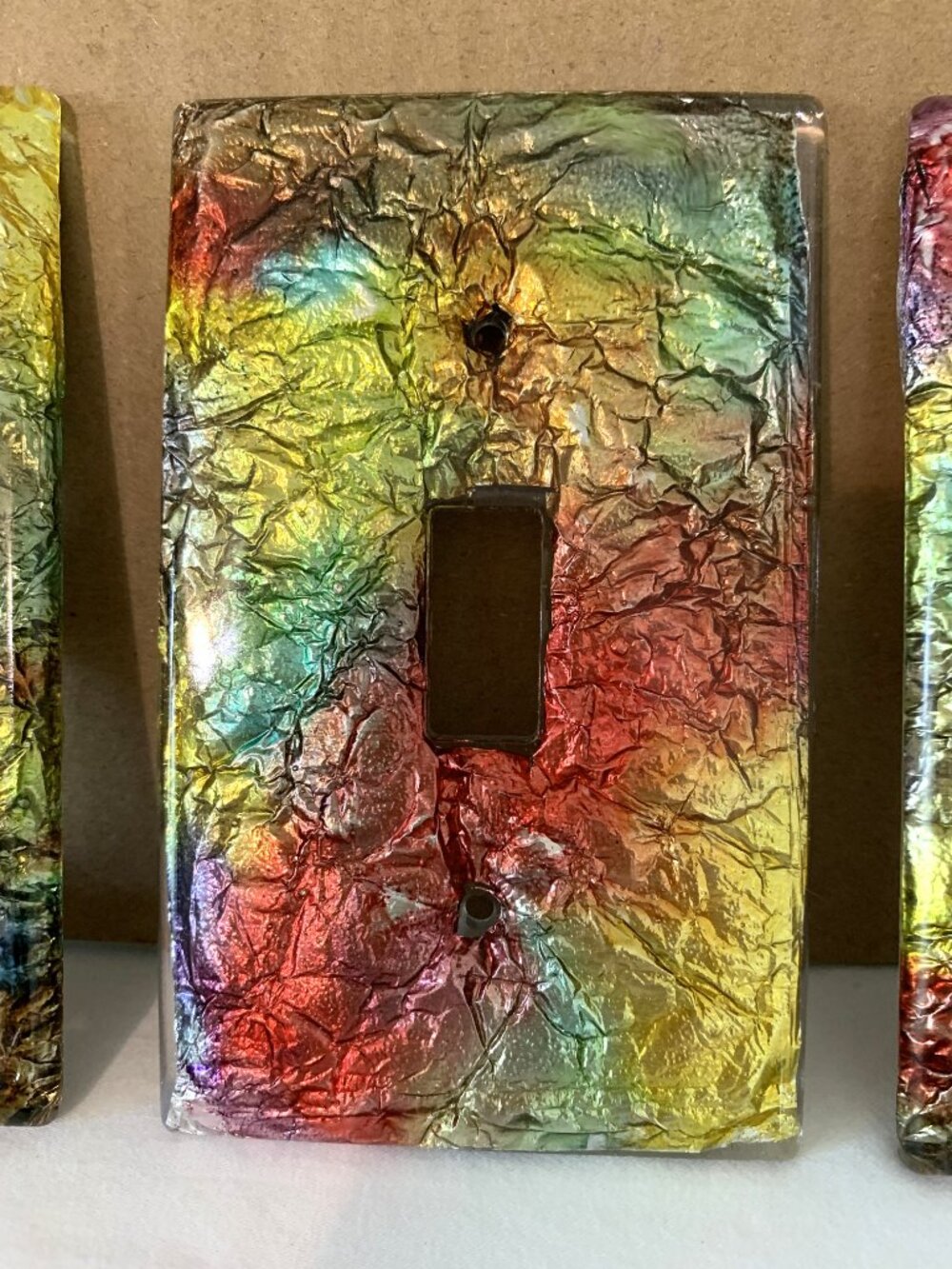 Handmade Multicolored Light/Plug Switch Covers-#2 - Picture 3 of 5